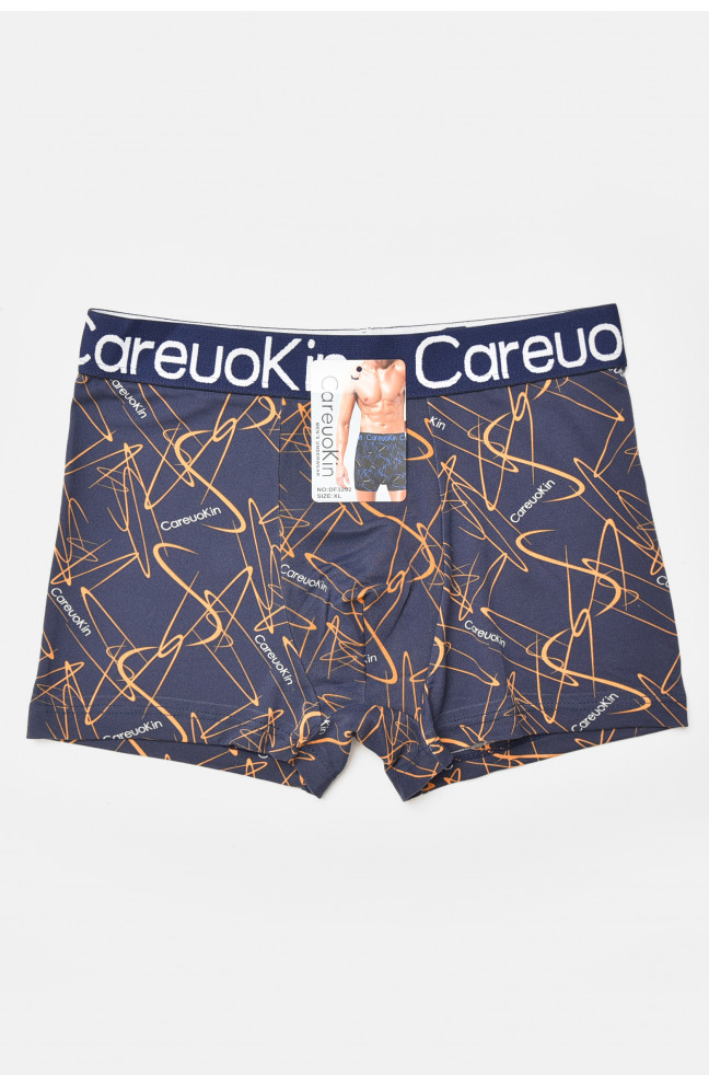 Боксеры мужские тёмно-синего цвета с принтом 205923L