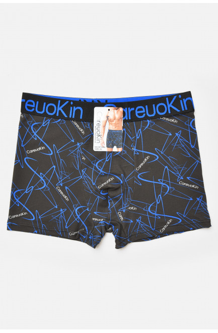 Боксеры мужские черного цвета с принтом 205924L