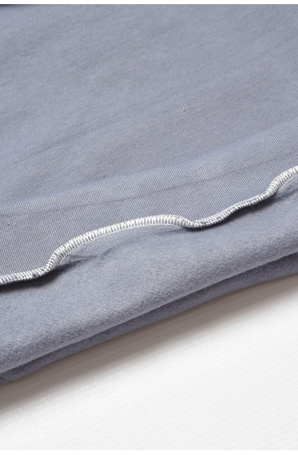 Свитшот детский для мальчика на флисе серого цвета 206000L