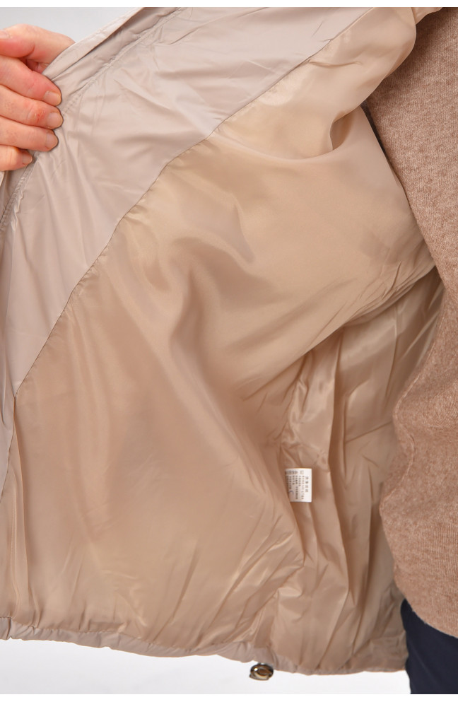 Жилетка женская батал демисезонная светло-серого цвета 206033L