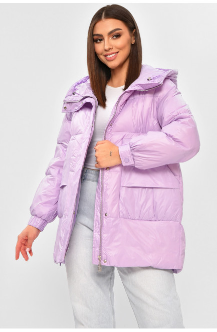 Куртка женская демисезонная светло-сиреневого цвета 206036L
