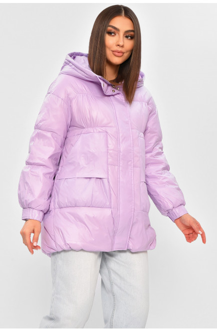 Куртка женская демисезонная светло-сиреневого цвета 206036L