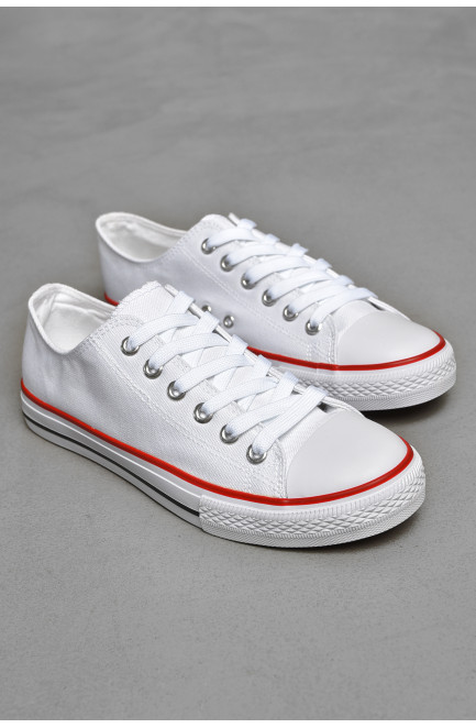 Кеды мужские белого цвета текстиль 206049L