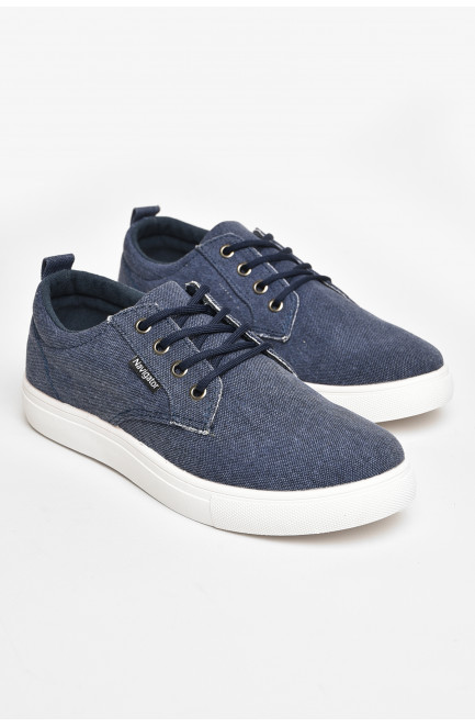 Кеды мужские темно-синего цвета текстиль 206062L