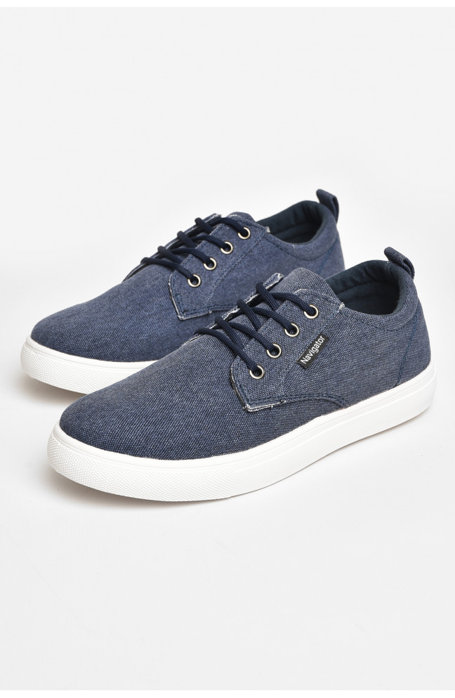 Кеды мужские темно-синего цвета текстиль 206062L