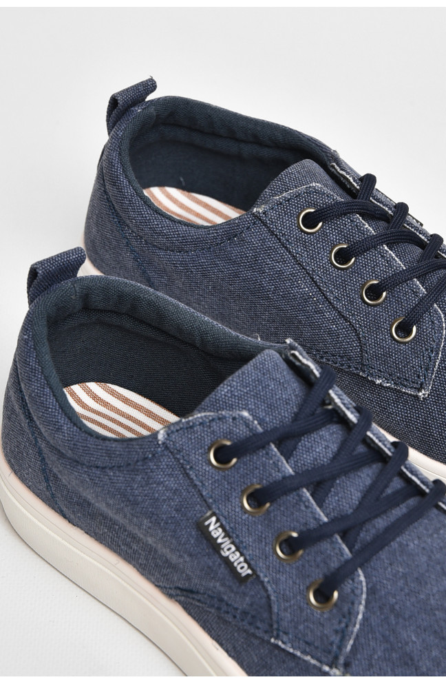 Кеды мужские темно-синего цвета текстиль 206062L