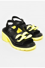 Босоножки женские черного цвета 206109L