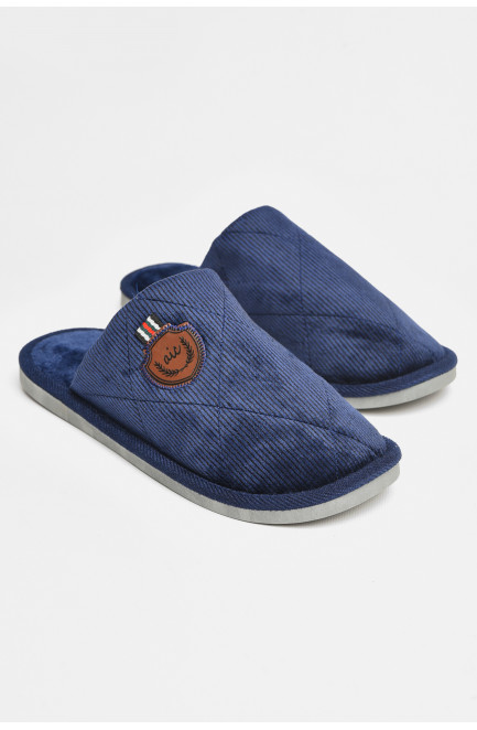 Тапочки комнатные мужские тёмно-синего цвета 206362L