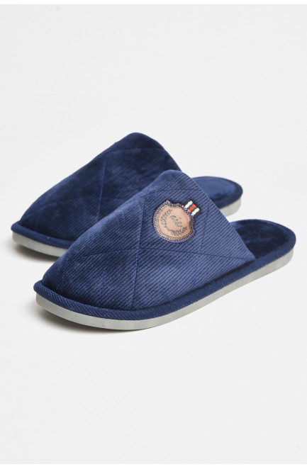 Тапочки комнатные мужские тёмно-синего цвета 206362L