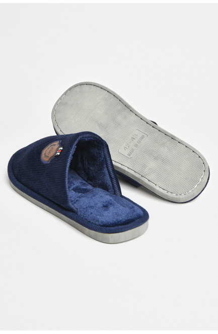 Тапочки комнатные мужские тёмно-синего цвета 206362L