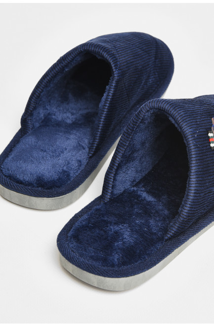 Тапочки комнатные мужские тёмно-синего цвета 206362L