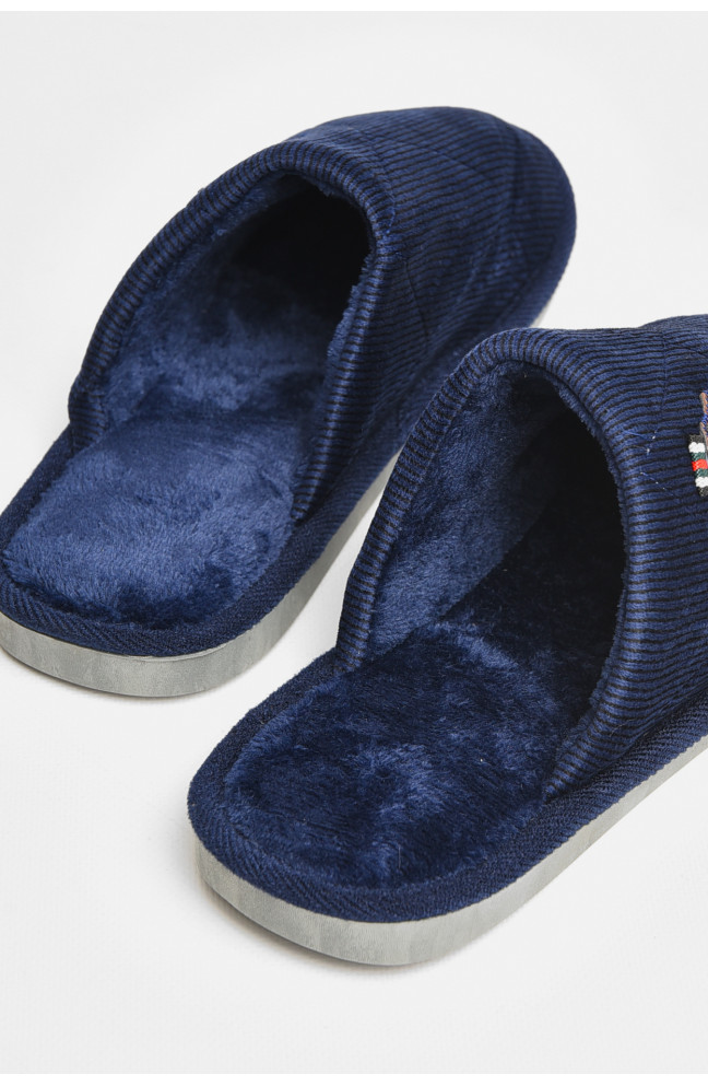Тапочки комнатные мужские тёмно-синего цвета 206362L