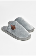 Тапочки комнатные мужские серого цвета 206363L