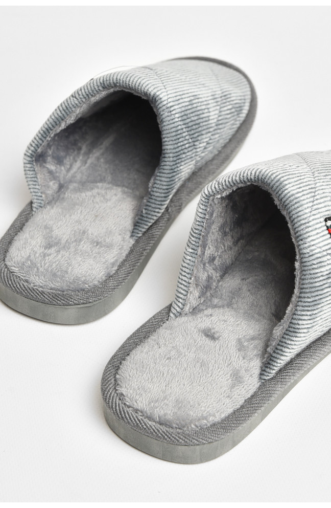Тапочки комнатные мужские серого цвета 206363L