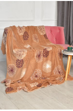 Плед бежевого цвета с принтом размер 150*200 206392L