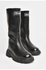 Сапоги демисезонные детские девочка черного цвета 206442L