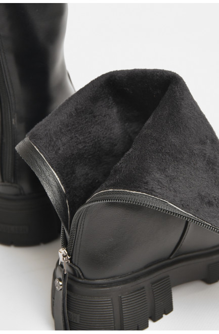 Сапоги демисезонные детские девочка черного цвета 206442L