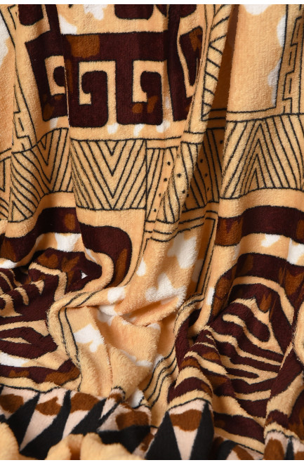 Плед бежевого цвета с принтом размер 200*220 206470L