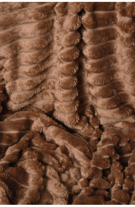 Плед однотонный коричневого цвета размер 200*230 206481L