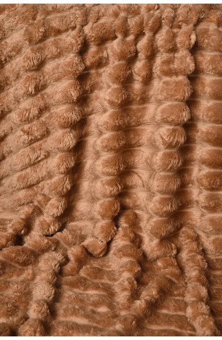 Плед однотонный тёмно-бежевого цвета размер 200*230 206483L