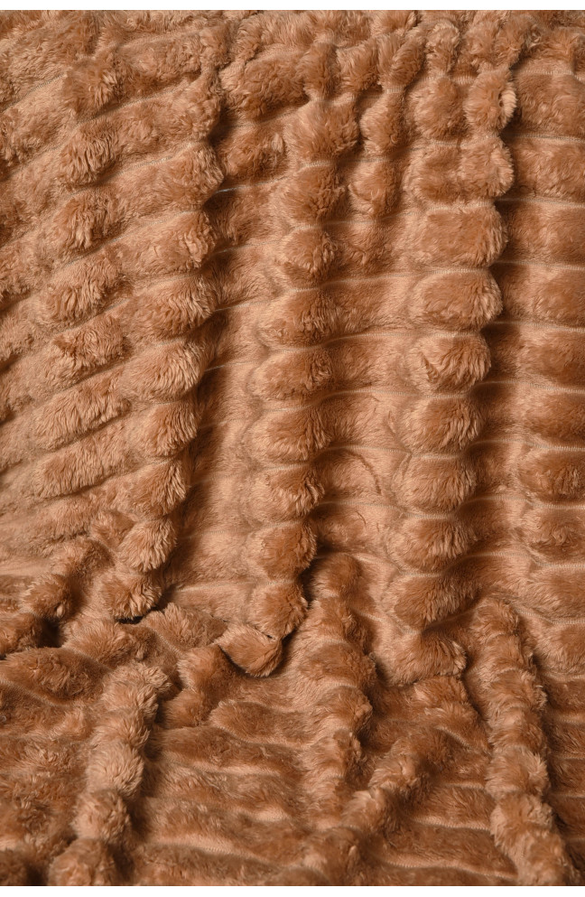 Плед однотонный тёмно-бежевого цвета размер 200*230 206483L