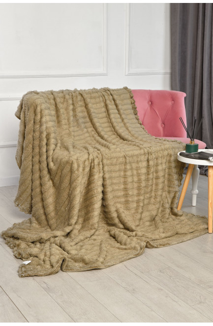 Плед однотонный оливкового цвета размер 200*230 206484L