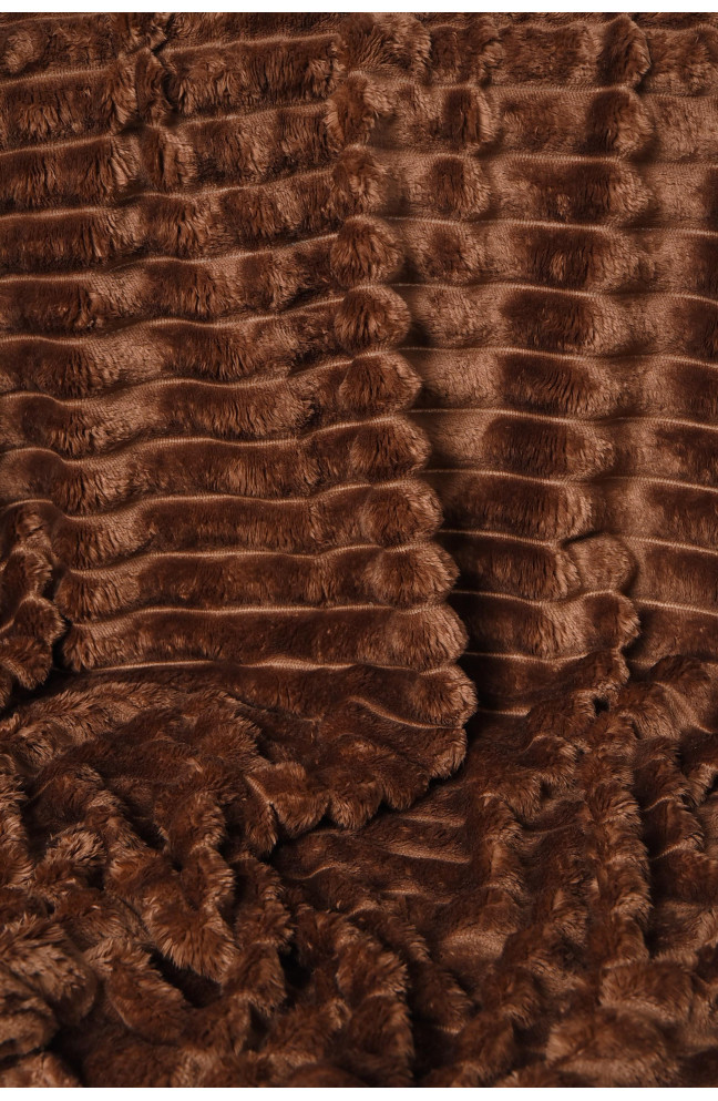 Плед однотонный шоколадного цвета размер 150*200 206494L