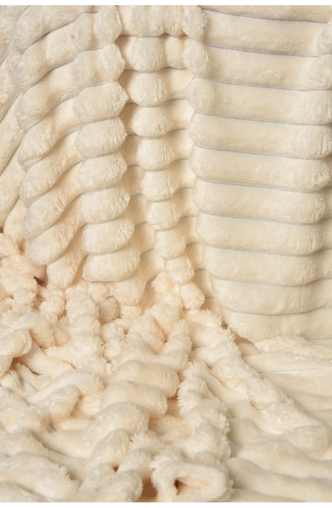 Плед однотонный молочного цвета размер 150*200 206496L