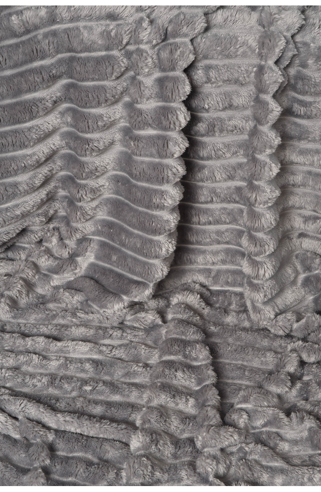 Плед однотонный серого цвета размер 180*200 206508L