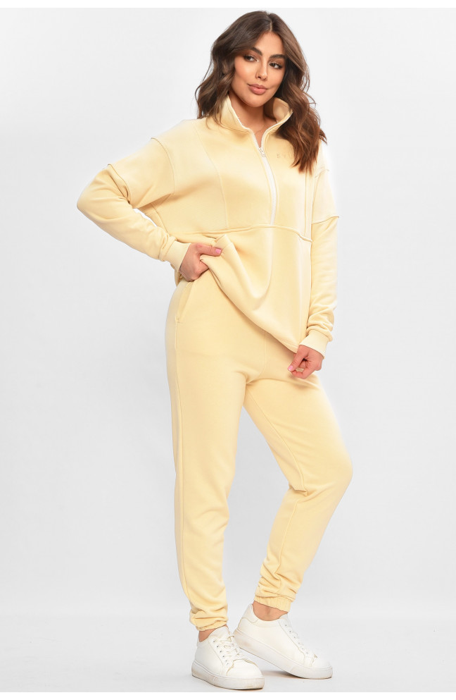 Спортивный костюм женский бежевого цвета 206856L