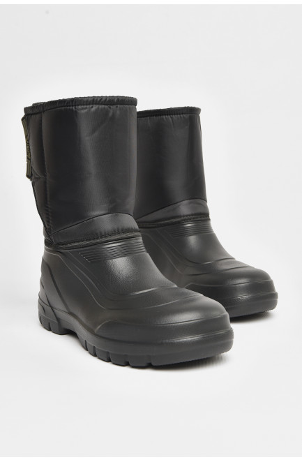 Дутики мужские пена со съемным носком черного цвета 206897L