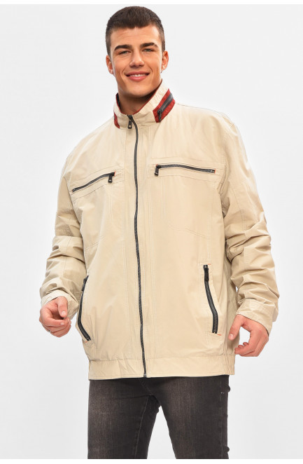 Ветровка мужская демисезонная светло-серого цвета 206988L