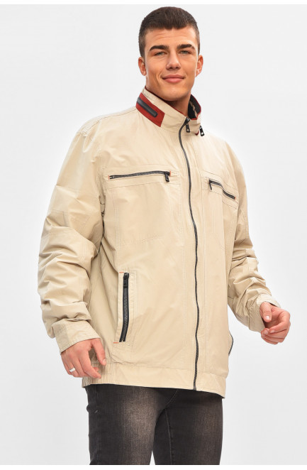 Ветровка мужская демисезонная светло-серого цвета 206988L