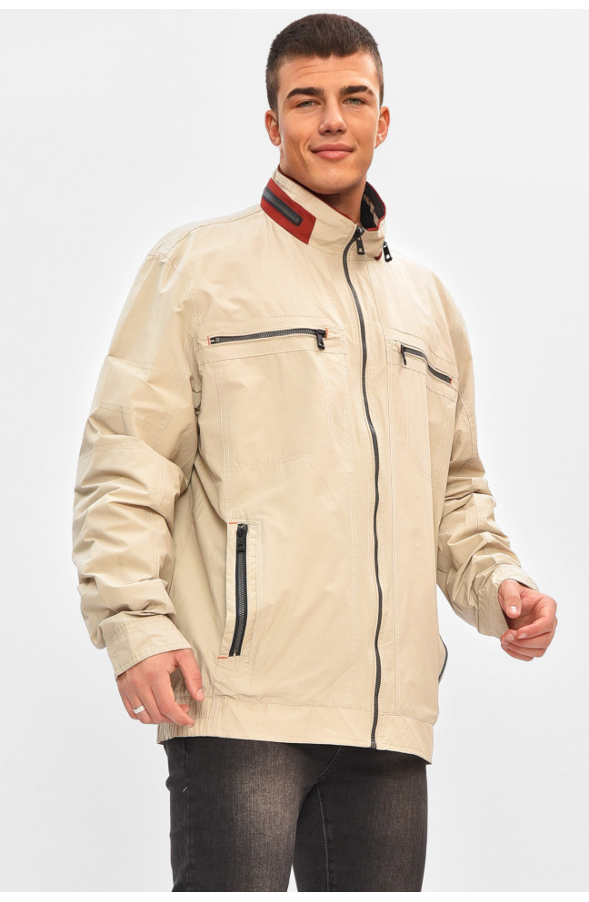 Ветровка мужская демисезонная светло-серого цвета 206988L