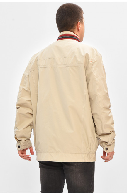 Ветровка мужская демисезонная светло-серого цвета 206988L