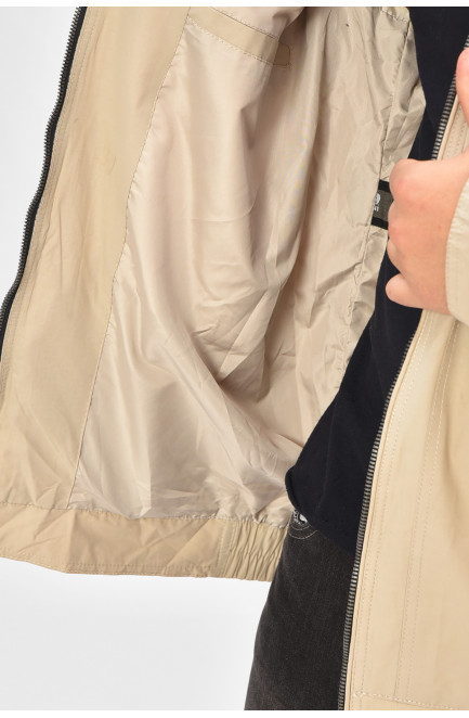 Ветровка мужская демисезонная светло-серого цвета 206988L