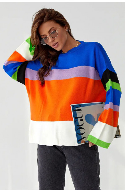 Свитер женский оранжевого цвета 207027L