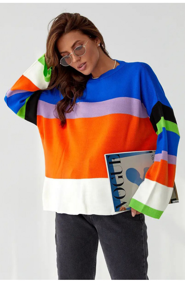 Свитер женский оранжевого цвета 207027L