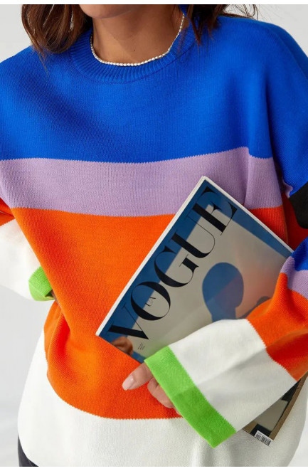 Свитер женский оранжевого цвета 207027L