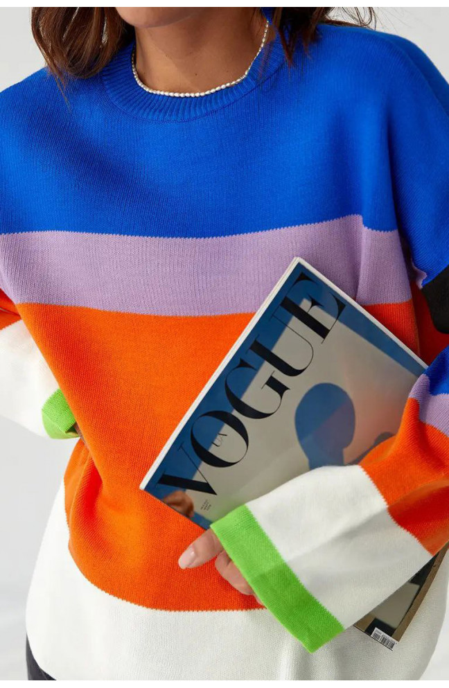 Свитер женский оранжевого цвета 207027L