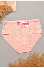 Трусы женские полубатальные розового цвета 207092L