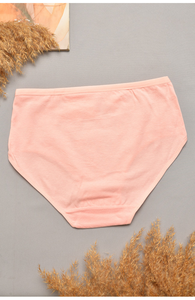 Трусы женские полубатальные розового цвета 207092L