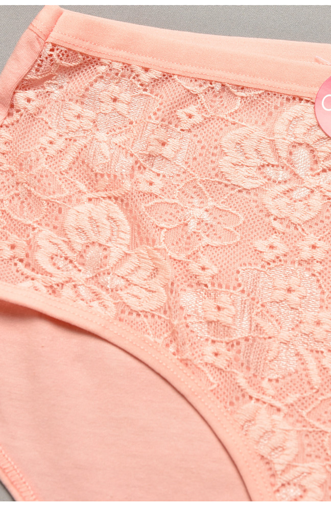 Трусы женские полубатальные розового цвета 207092L