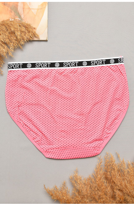 Трусы женские полубатальные розового цвета 207123L