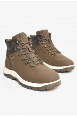 Ботинки мужские демисезонные коричневого цвета 207352L Ботинки мужские демисезонные коричневого цвета 207352L