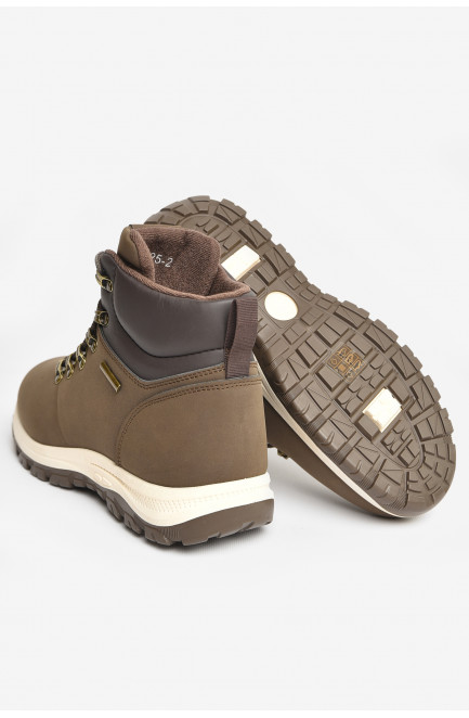 Ботинки мужские демисезонные коричневого цвета 207352L Ботинки мужские демисезонные коричневого цвета 207352L