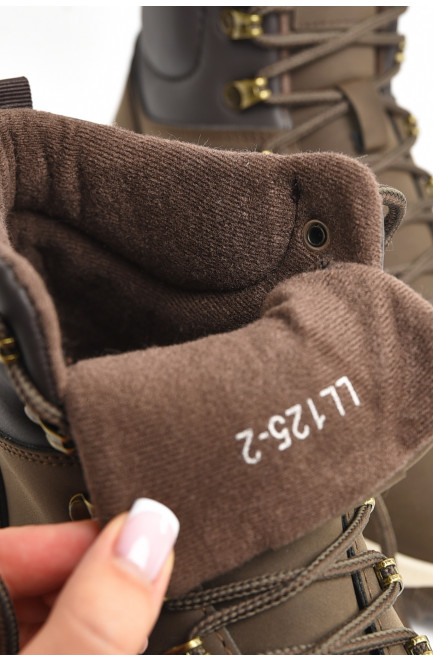 Ботинки мужские демисезонные коричневого цвета 207352L Ботинки мужские демисезонные коричневого цвета 207352L