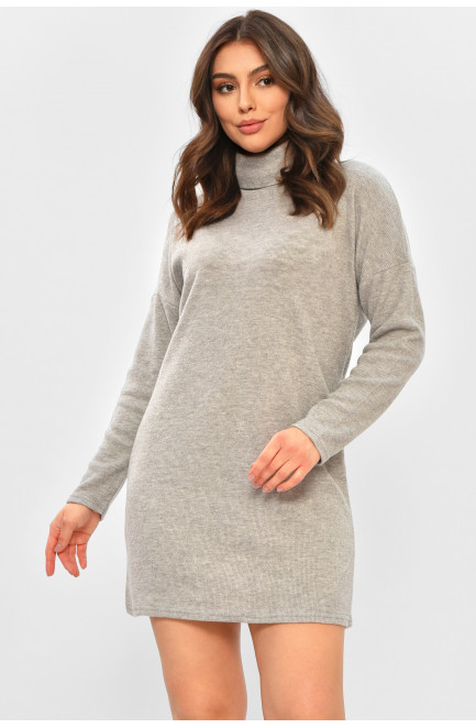 Туника женская однотонная серого цвета 207386L