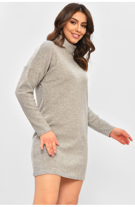 Туника женская однотонная серого цвета 207386L