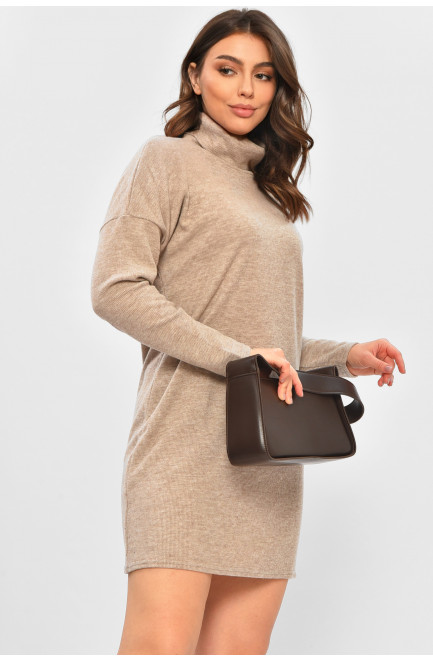 Туника женская однотонная бежевого цвета 207388L